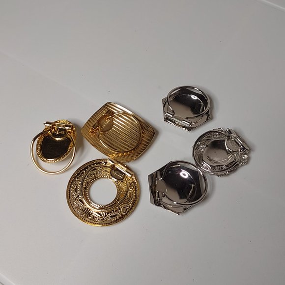 Lot Of 6 Lightweight Metal Scarf Clips - Picture 9 of 16